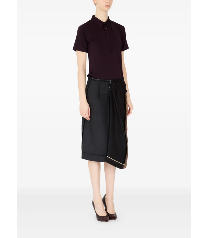 MIDI SKIRT anthracite grey