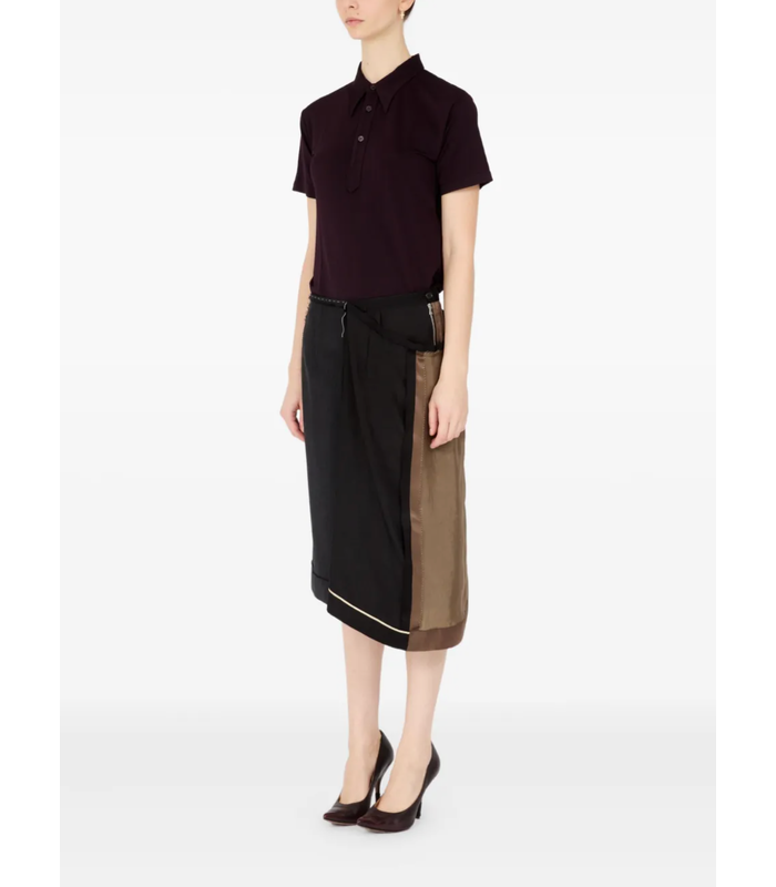 MIDI SKIRT anthracite grey