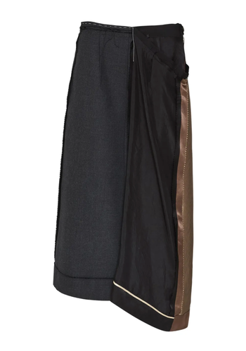 MAISON MARGIELA midi skirt dark grey MAISON MARGIELA midi skirt dark grey
