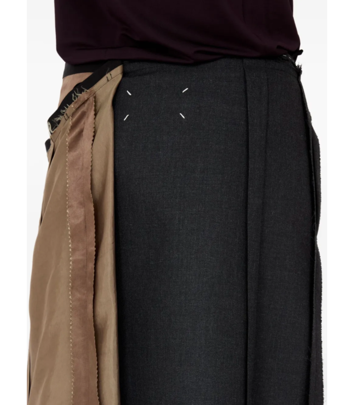 MIDI SKIRT anthracite grey