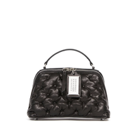 GLAM SLAM EMBROIDERY TRAPEZOID BAG BLACK