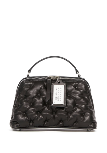 MAISON MARGIELA glam slam embroidery trapezoid bag black MAISON MARGIELA glam slam embroidery trapezoid bag black