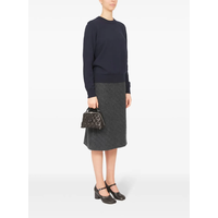 GLAM SLAM EMBROIDERY TRAPEZOID BAG BLACK