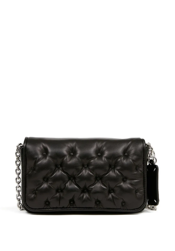 MAISON MARGIELA glam slam embroidery flap mini black MAISON MARGIELA glam slam embroidery flap mini black