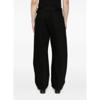 TWISTED BELTED PANTS BLACK
