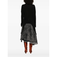 SLASHED OVERSIZED PULL BLACK