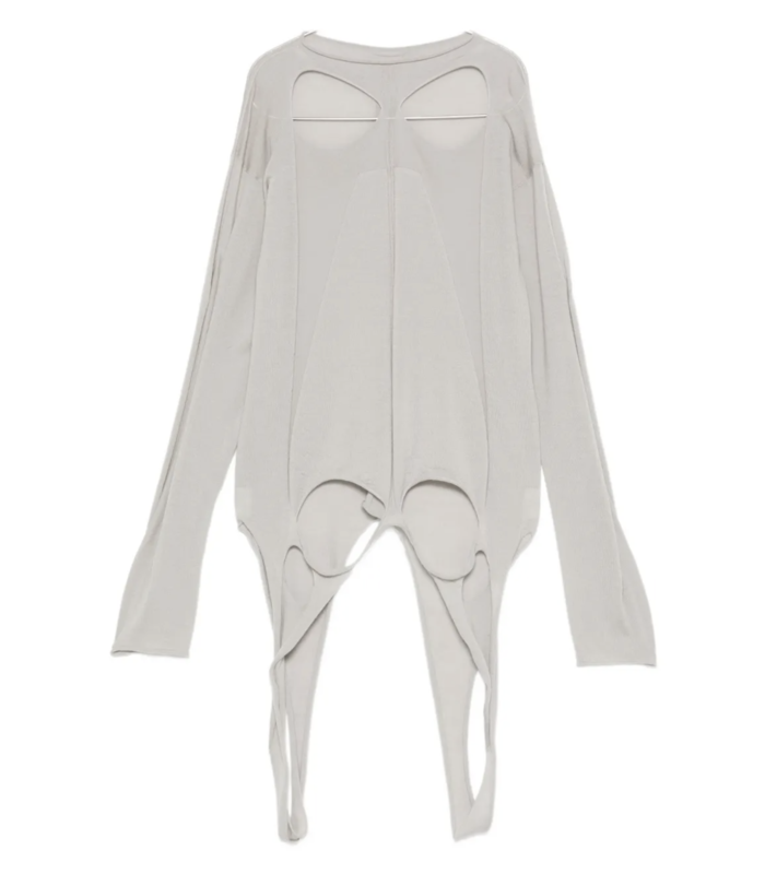 SLASHED OVERSIZED PULL PEARL