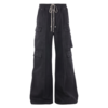 RICK OWENS DRKSHDW DENIM DOUBLE CARGO JUMBO BELAS BLACK WAX