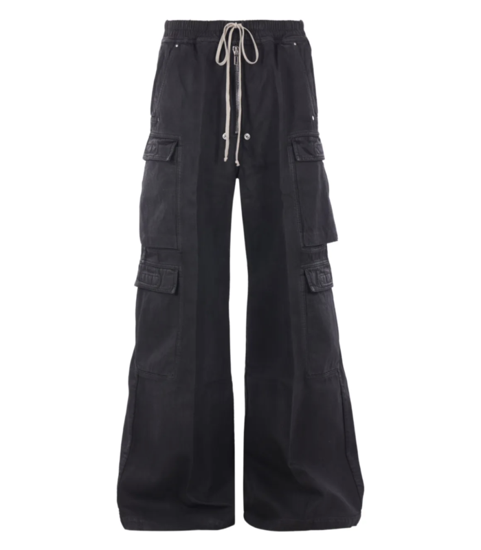 DENIM DOUBLE CARGO JUMBO BELAS BLACK WAX