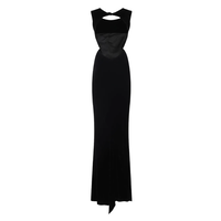 OPEN BACK GOWN BLACK