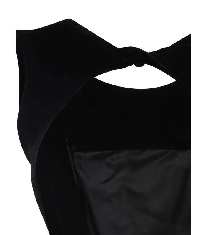 OPEN BACK GOWN BLACK