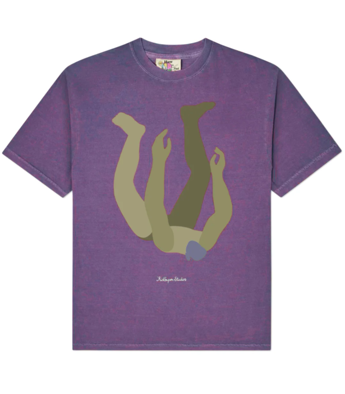 Falling Guy Tee Plum