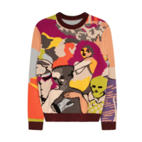 Two Step Hand Embroiderd Sweater Multi