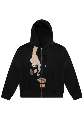 KIDSUPER side eye face hoodie black KIDSUPER side eye face hoodie black