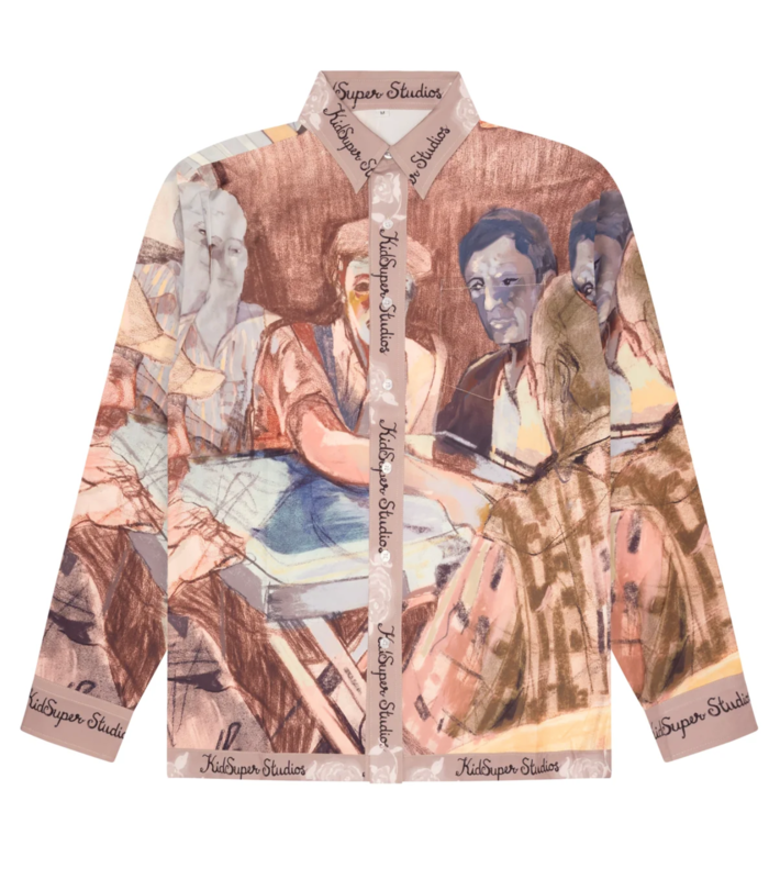 Dominos printed button up shirt multi