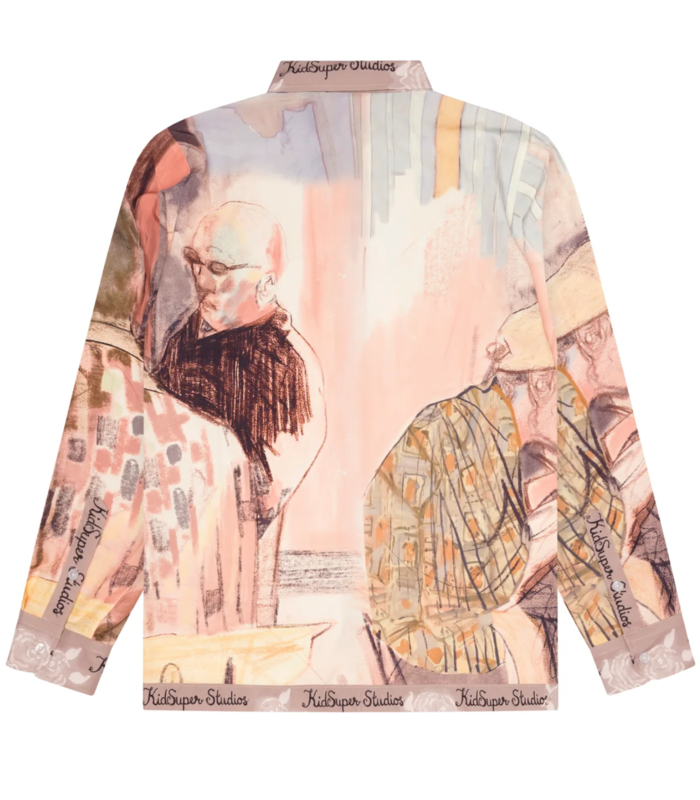 Dominos printed button up shirt multi