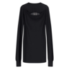 RICK OWENS SLASHED LEVEL LS T BLACK