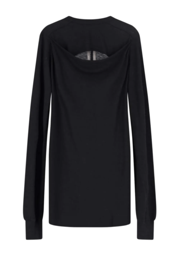 RICK OWENS slashed level ls t black RICK OWENS slashed level ls t black