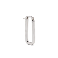 earrings rectangular silver
