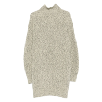 HIGH NECK LONG SLEEVE JUMPER GREY