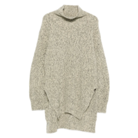 HIGH NECK LONG SLEEVE JUMPER GREY
