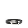 OUR LEGACY 2 CM BELT BLACK LEATHER