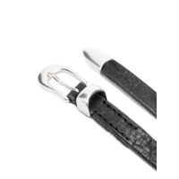 2 CM BELT BLACK LEATHER