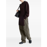 TWISTED BELTED PANTS MOSS GREEN