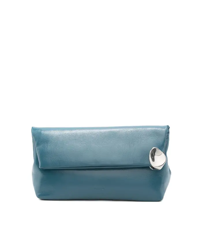 JEWEL ZIP CLUTCH BLUE