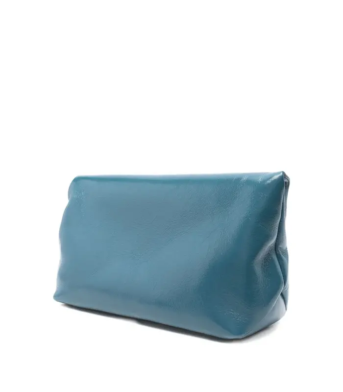JEWEL ZIP CLUTCH BLUE