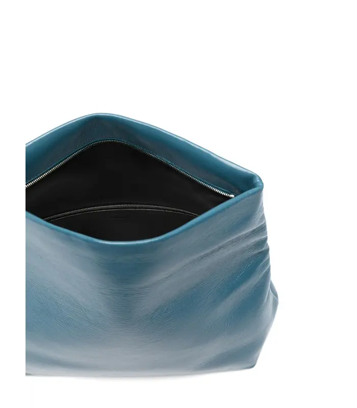 JEWEL ZIP CLUTCH BLUE