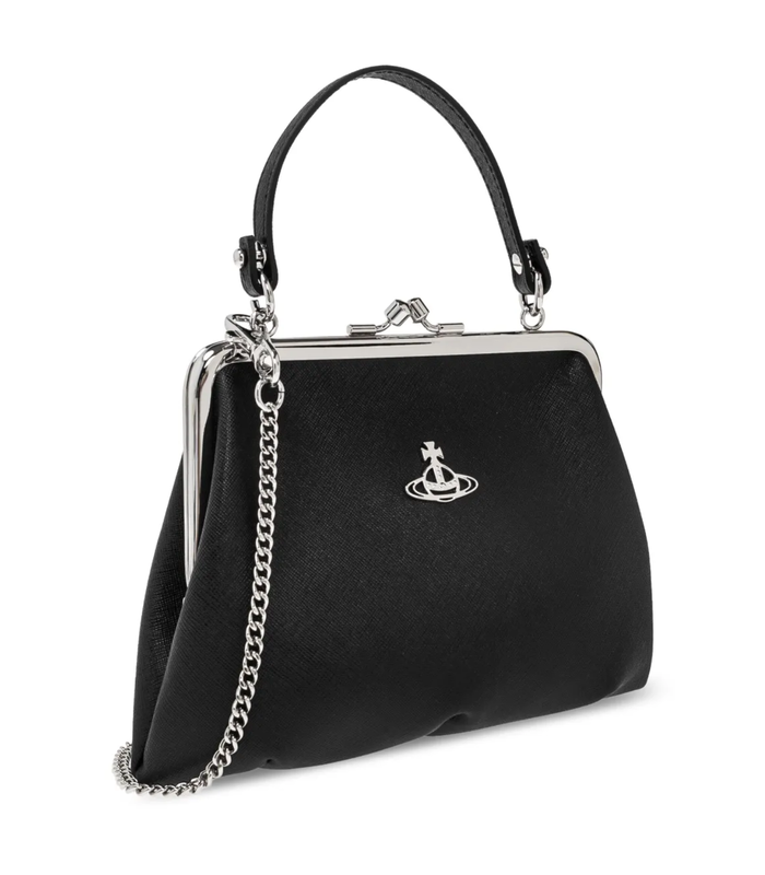 GRANNY FRAME PURSE BLACK