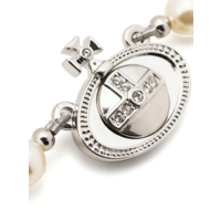ONE ROW PEARL DROP CHOKER PLATINUM PEARL MULTI