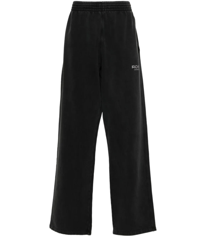 WIDE LEG TRACKPANT BLACK WASHED BLACK ROSE