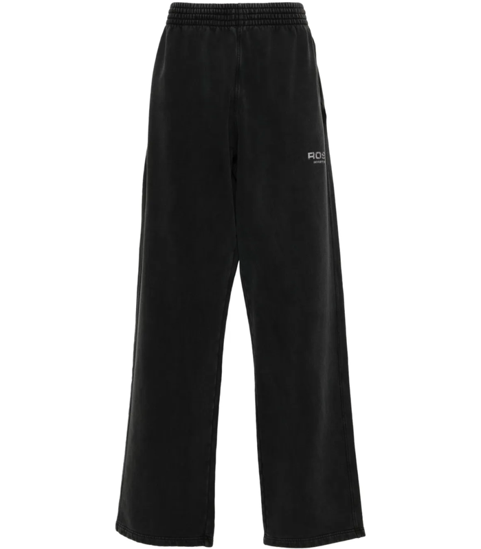 WIDE LEG TRACKPANT BLACK WASHED BLACK ROSE