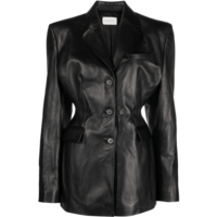 LEATHER 01 BLAZER BLACK