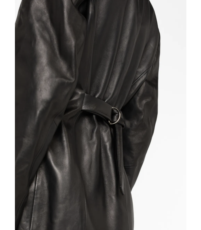 LEATHER 01 BLAZER BLACK