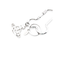 PENIS CARABINER KEYRING SILVER