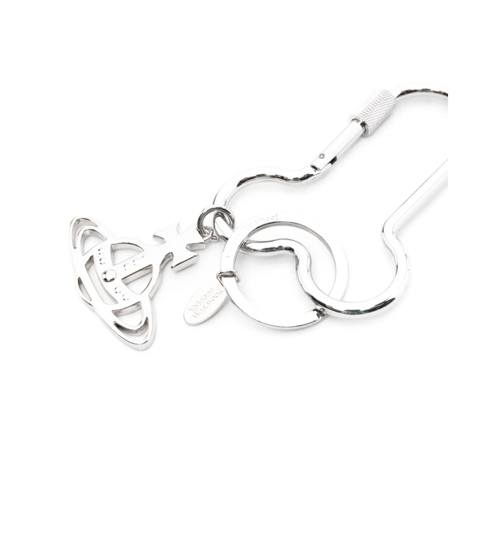 PENIS CARABINER KEYRING SILVER