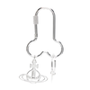 VIVIENNE WESTWOOD PENIS CARABINER KEYRING SILVER