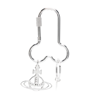 PENIS CARABINER KEYRING SILVER