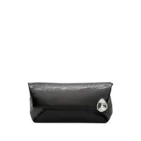 JEWEL ZIP CLUTCH BLACK