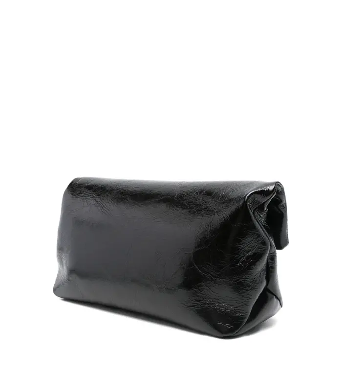 JEWEL ZIP CLUTCH BLACK