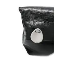 JEWEL ZIP CLUTCH BLACK