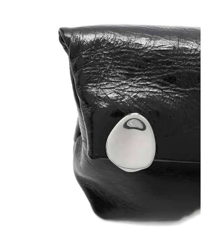 JEWEL ZIP CLUTCH BLACK