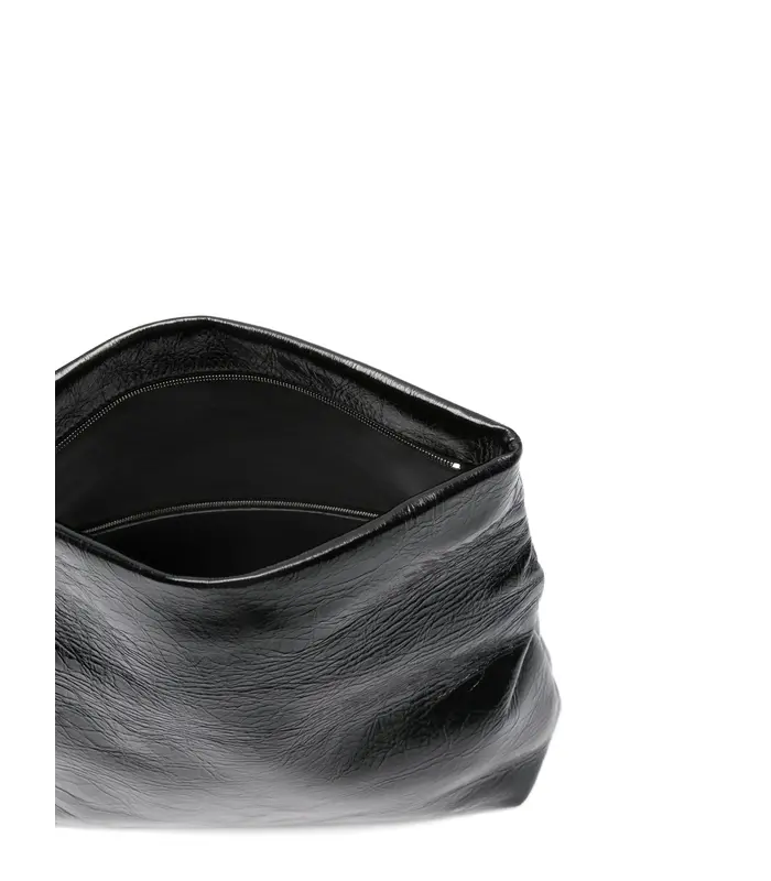 JEWEL ZIP CLUTCH BLACK