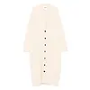 JIL SANDER LONG FIT CARDIGAN BEIGE