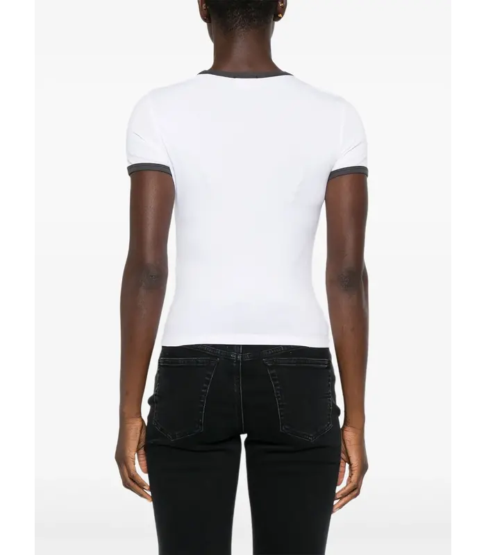 T UNCUTIES LONG R13 TOP WHITE