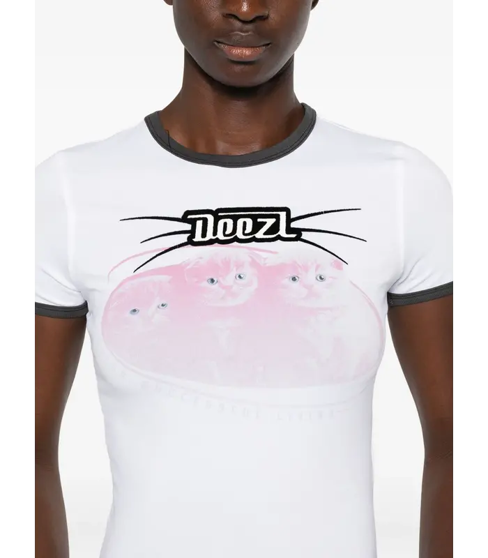 T UNCUTIES LONG R13 TOP WHITE