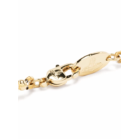 ONE ROW PEARL BAS RELIEF GOLD CREAM CRYSTAL